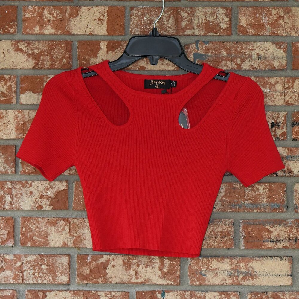Balboa Red Crop Top